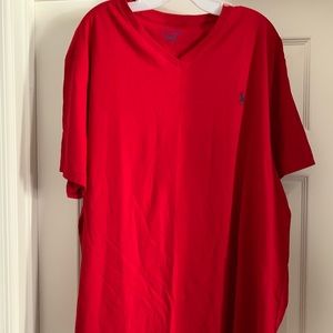NWOT Ralph Lauren Polo Red Men’s V neck T-Shirt